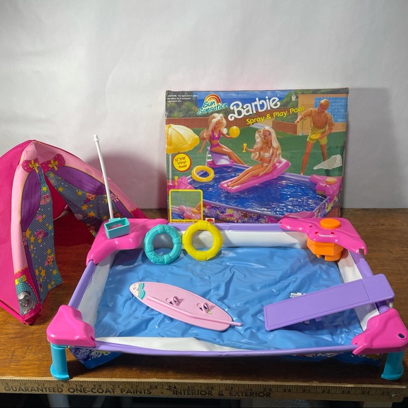 Vintage Barbie Spray & play pool & tent - Picture 9 of 9